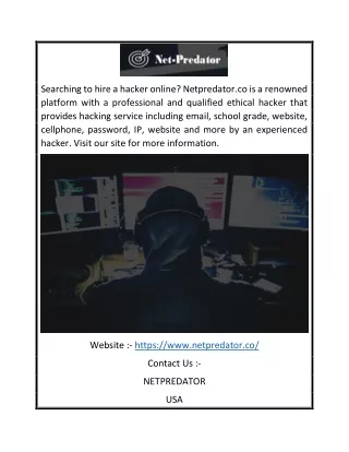 searching to hire a hacker online netpredator