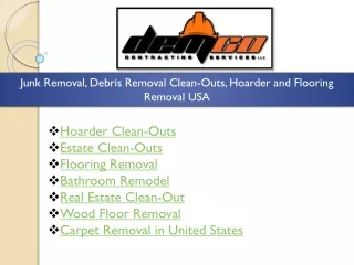 junk removal debris removal clean outs hoarder