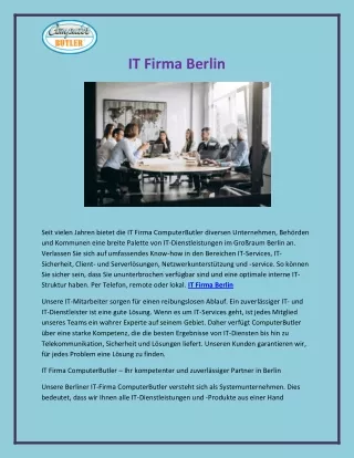 it firma berlin