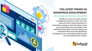 the latest trends in wordpress development