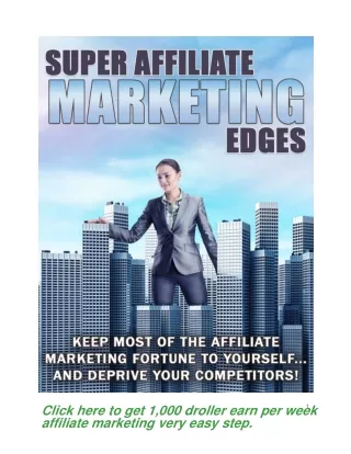 Super affiliate marketing free PDF
