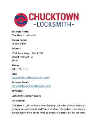 Chucktown Locksmith