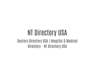 NT Directory USA