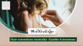 Hair extensions Australia -Xanthe Extensions