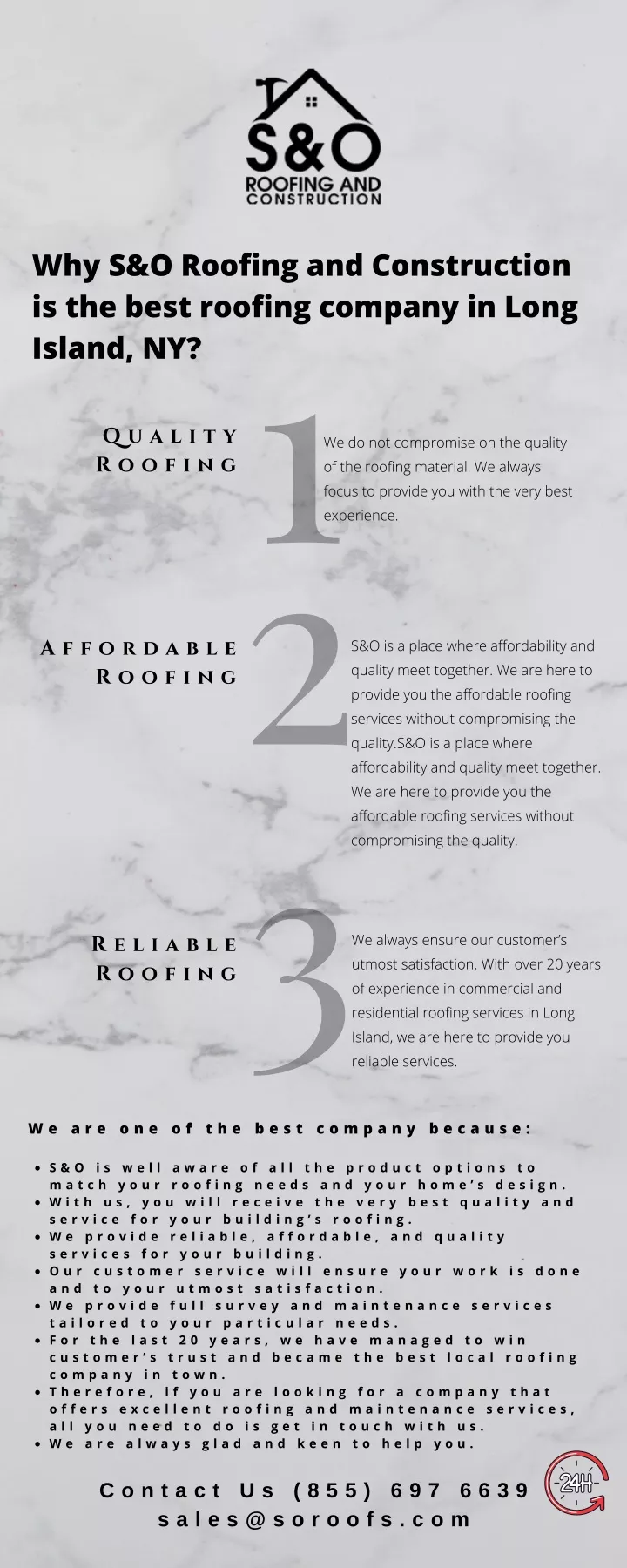 why s o roofing and construction is the best