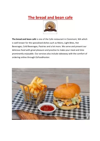 the bread and bean cafe