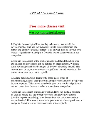 gscm 588 final exam