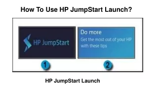 how to use hp jumpstart launch