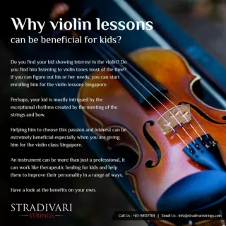 Why violin lessons can be beneficial for kids?