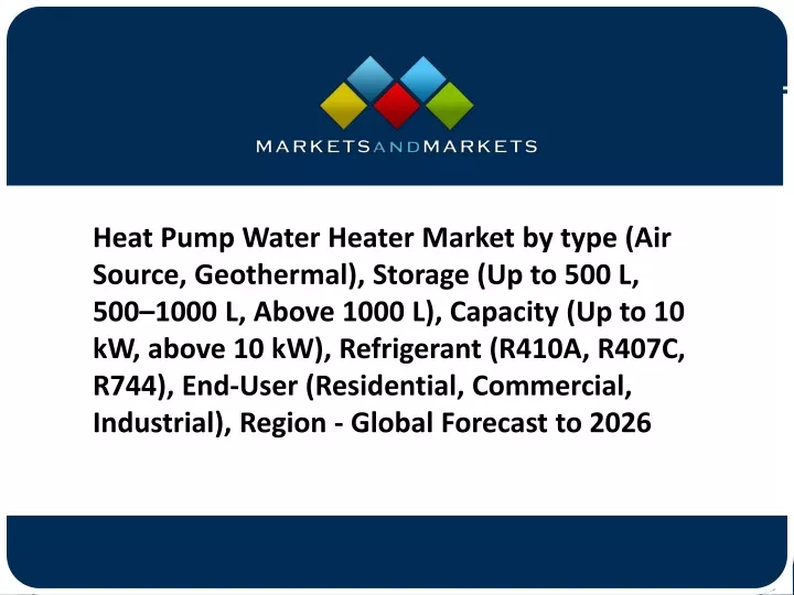 heat pump water heater market by type air source
