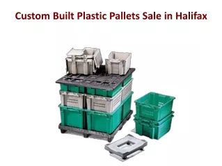 Custom Built Plastic Pallets Sale in Halifax