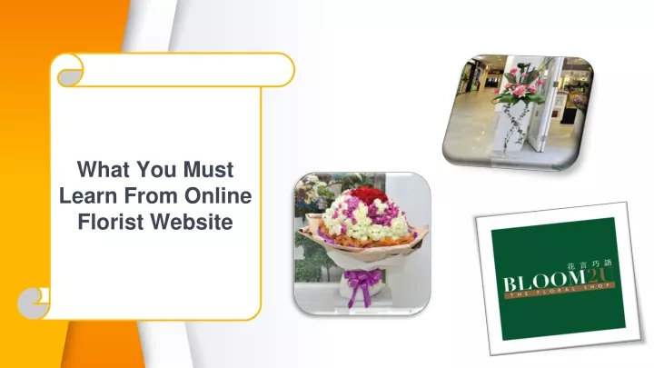 what you must learn from online florist website