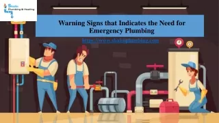 Warning Signs that Indicates the Need for Emergency Plumbing