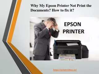 Epson Printer Not Printing the documents