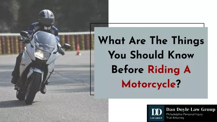 what are the things you should know before riding