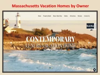Massachusetts Vacation Homes by Owner