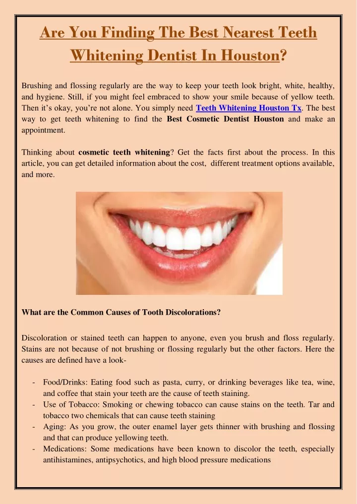 are you finding the best nearest teeth whitening