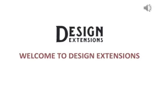 welcome to design extensions