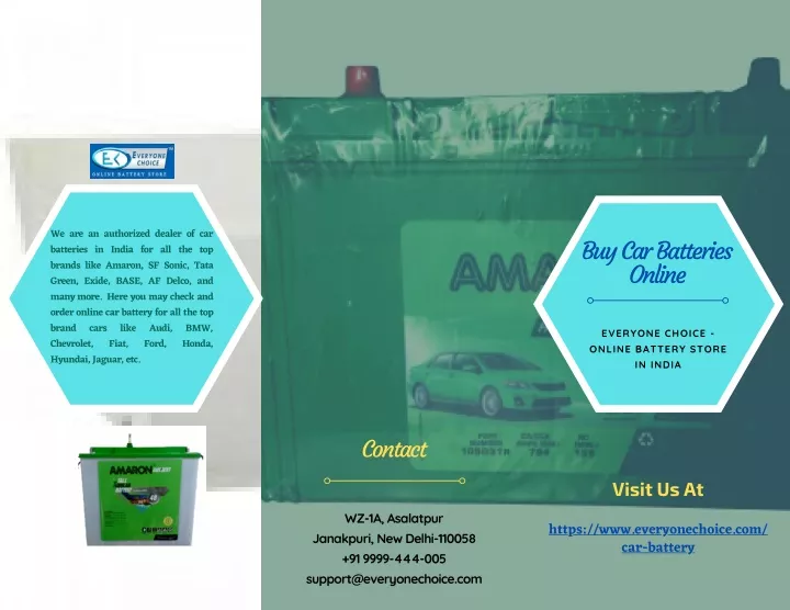 we are an authorized dealer of car batteries
