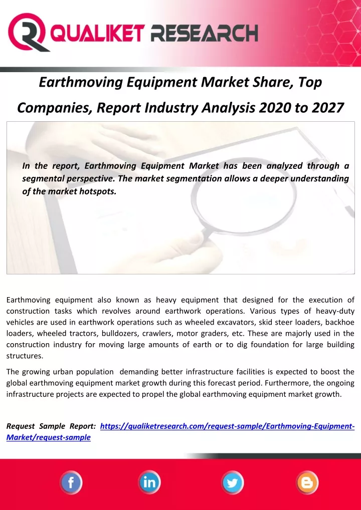 earthmoving equipment market share top