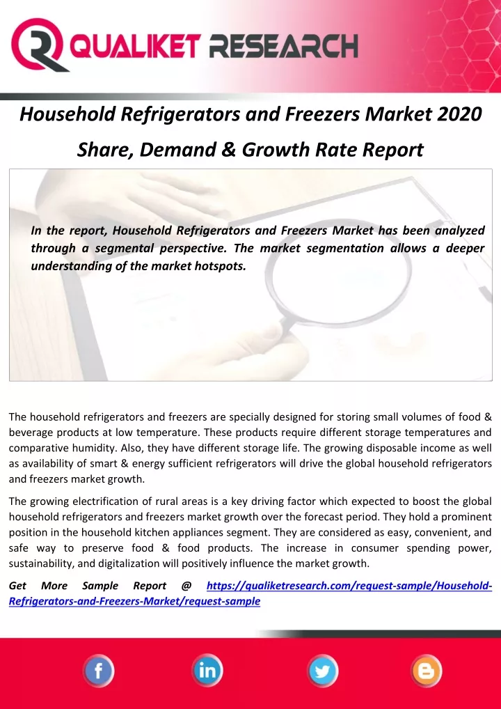 household refrigerators and freezers market 2020