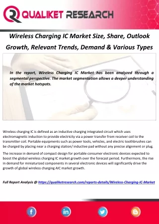 wireless charging ic market size share outlook