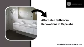 Affordable Bathroom Renovations in Capalaba and Springwood