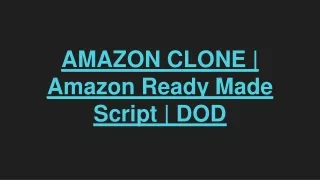 amazon clone amazon ready made script dod