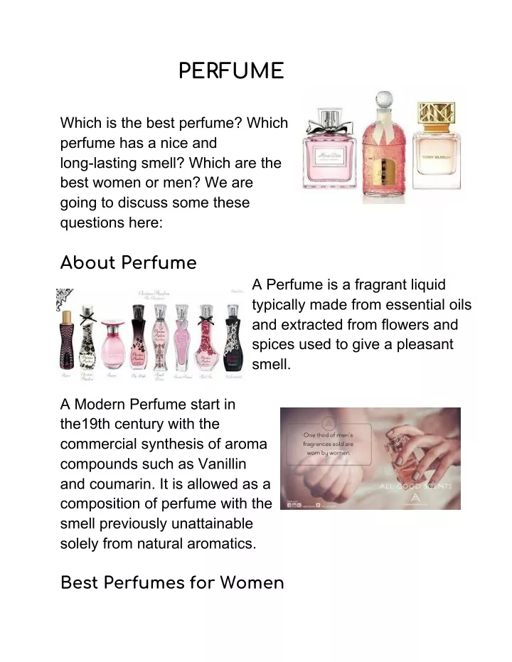 perfume which is the best perfume which perfume
