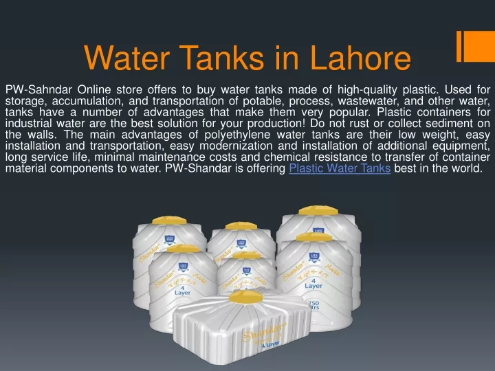 water tanks in lahore pw sahndar online store