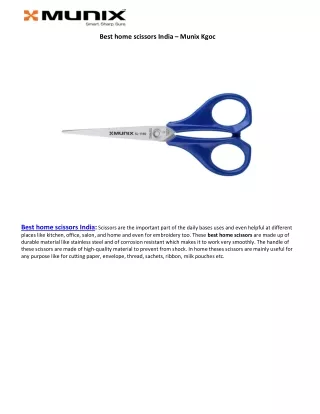 Best home scissors India – Munix Kgoc