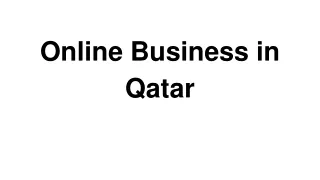 Online Business in Qatar