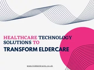 healthcare technology solutions to transform
