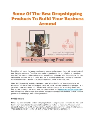 some of the best dropshipping products to build