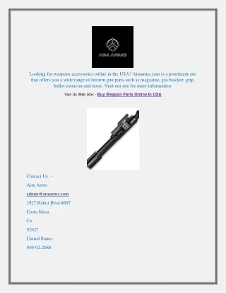 looking for weapons accessories online