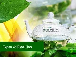Types Of Black Tea