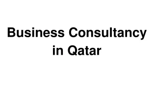 Business Consultancy in Qatar