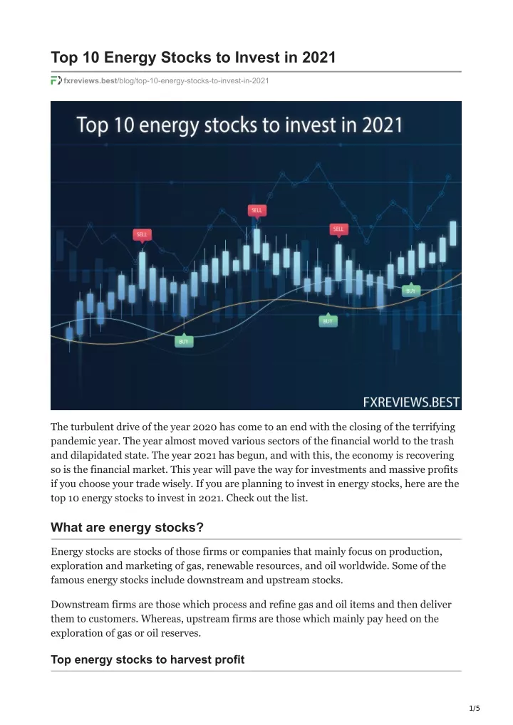 top 10 energy stocks to invest in 2021