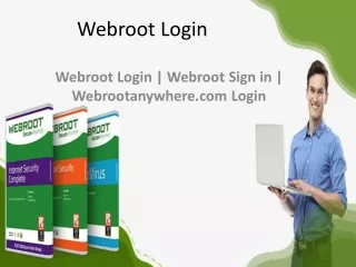Webroot Login