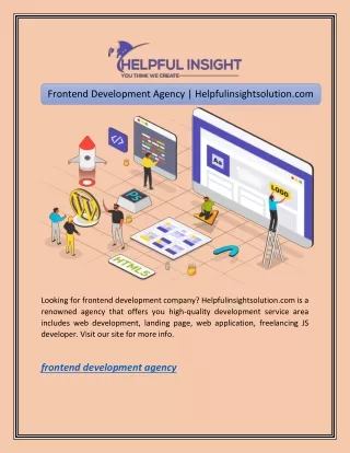frontend development agency