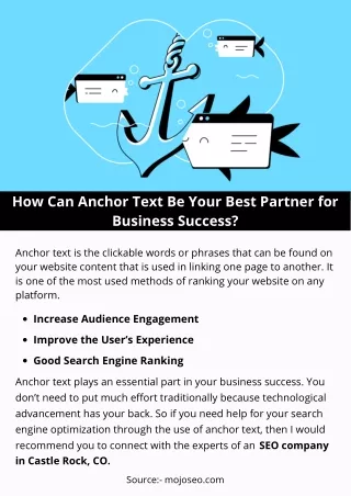 how can anchor text be your best partner