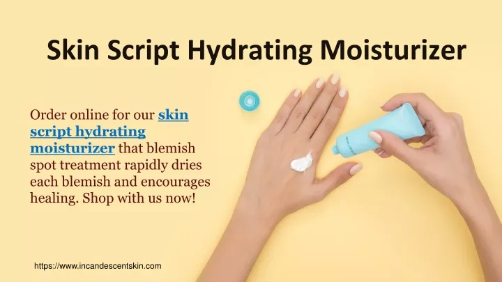 skin script hydrating moisturizer