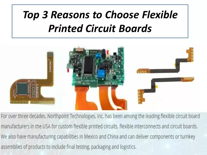 top 3 reasons to choose flexible printed circuit