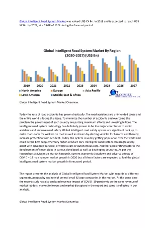 global intelligent road system market was valued