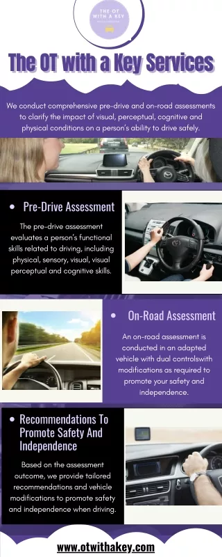 The OT with a Key | Find Out Pre-Drive And On-Road Assesments Services
