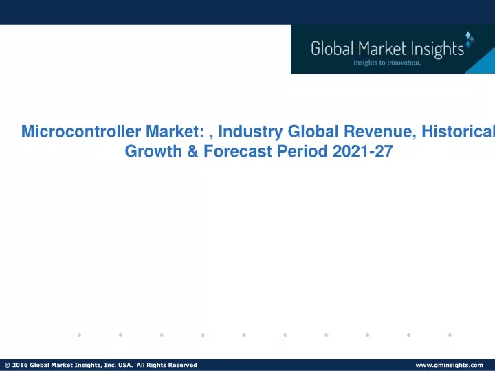 microcontroller market industry global revenue