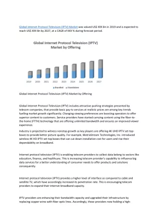 global internet protocol television iptv market