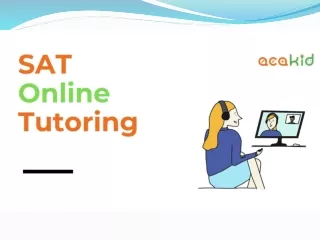 SAT Online Tutoring by Acakid