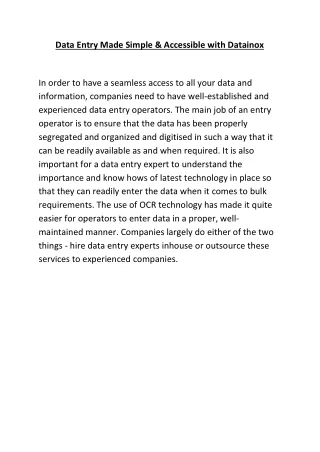 data entry made simple accessible with datainox