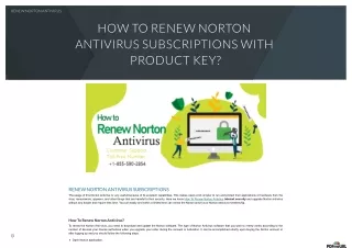 renew norton antivirus